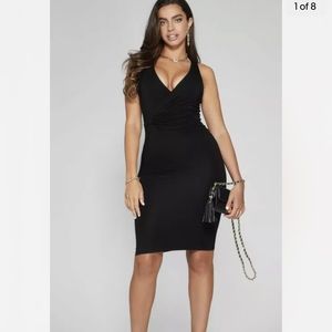 New Guess Marciano Marcel Sleeveless Midi Bodycon Black Dress M